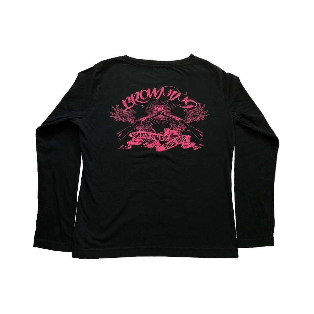 browning black and pink long sleeve tee